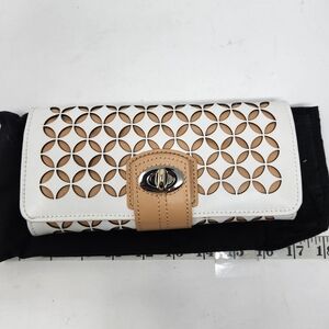 WOLF White and Tan Women's Wallet
